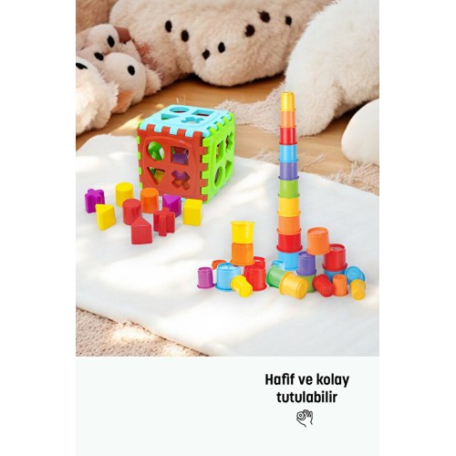 Kiki Bultak Küp Eğitici Kaplar Mega Kule